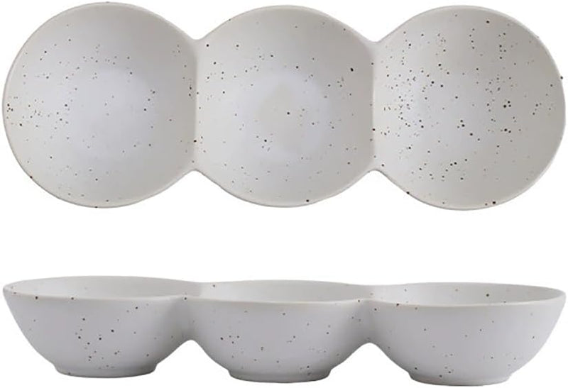 三品皿 3セット 丸型 窯変 陶器 薬味皿 付出皿 仕切り皿 三連皿 たれ皿 醤油 焼き肉 タレ皿 焼肉 調味料 副菜 タレ入れ 薬味入れ 料亭 旅館 和食器 飲食店 居酒屋 業務用 お供に 食洗器 電子レンジ対応 ギフト おしゃれ SPYUAN