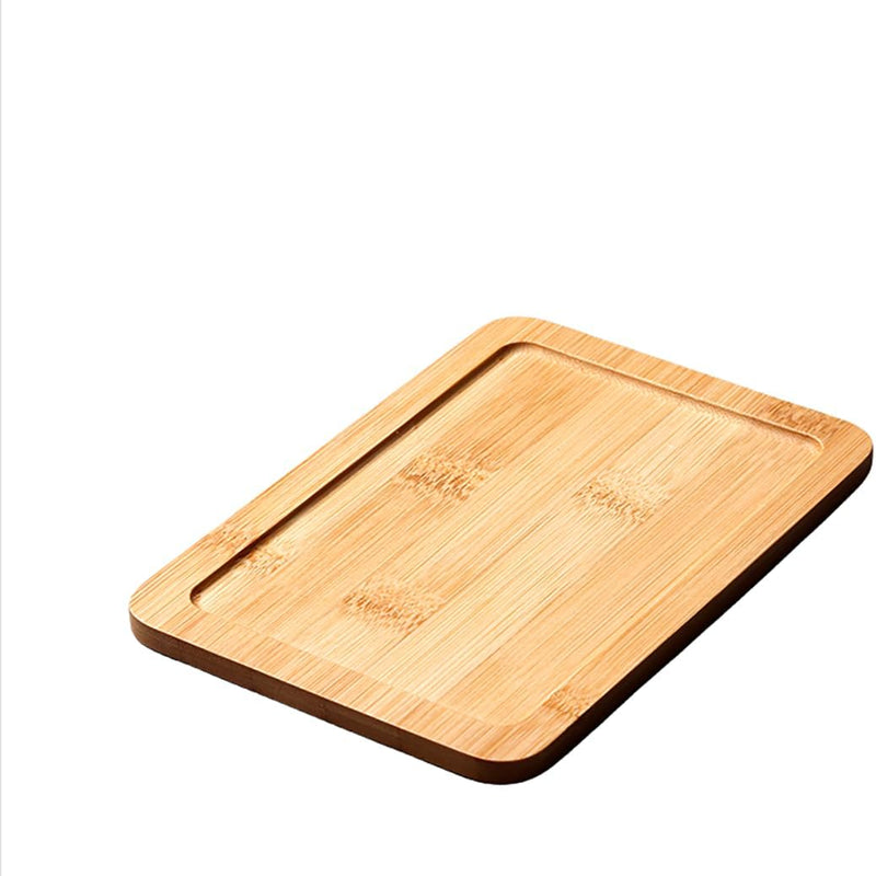 MIYUNO トレー 竹製 茶席 お盆 おぼん 方形 トレイ 小物入れ 茶道具 茶托 おしゃれ 盛器 小物入れ 茶道具 お皿 小皿 豆皿 胡桃色 カフェトレー ティートレー 中国茶器 急須置き お洒落 おしゃれ