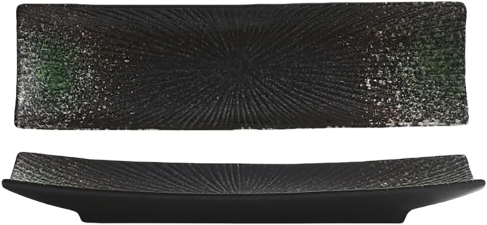 長角皿 2枚セット 29.7×8cm お皿セット すし 焼き物皿 魚 皿 刺身皿 焼き魚皿 寿司皿 長皿 長方形 プレート 食器 レストラン 居酒屋 和風 おしゃれ