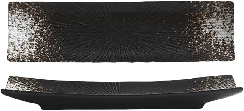 長角皿 2枚セット 29.7×8cm お皿セット すし 焼き物皿 魚 皿 刺身皿 焼き魚皿 寿司皿 長皿 長方形 プレート 食器 レストラン 居酒屋 和風 おしゃれ