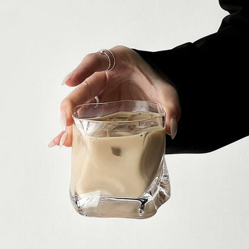グラス おしゃれ コップ  ガラス ティー シンプル プレゼント 耐熱 耐冷 コーヒーコ透明コカップ 酒グラス 食洗機対応 贈り物 お祝い