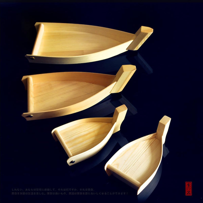 寿司ボート 舟盛り器 寿司船 寿司 寿司盛台 刺身盛台 和食 舟盛り 盛器 刺身やお寿司の盛り付けに 和風 sushi 刺身盛り合わせ 豪華 業務用 飲食店 日本料理 高級料亭 宴会用 家庭用 パイン材製 19cm