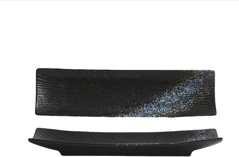 長角皿 2枚セット 29.7×8cm お皿セット すし 焼き物皿 魚 皿 刺身皿 焼き魚皿 寿司皿 長皿 長方形 プレート 食器 レストラン 居酒屋 和風 おしゃれ