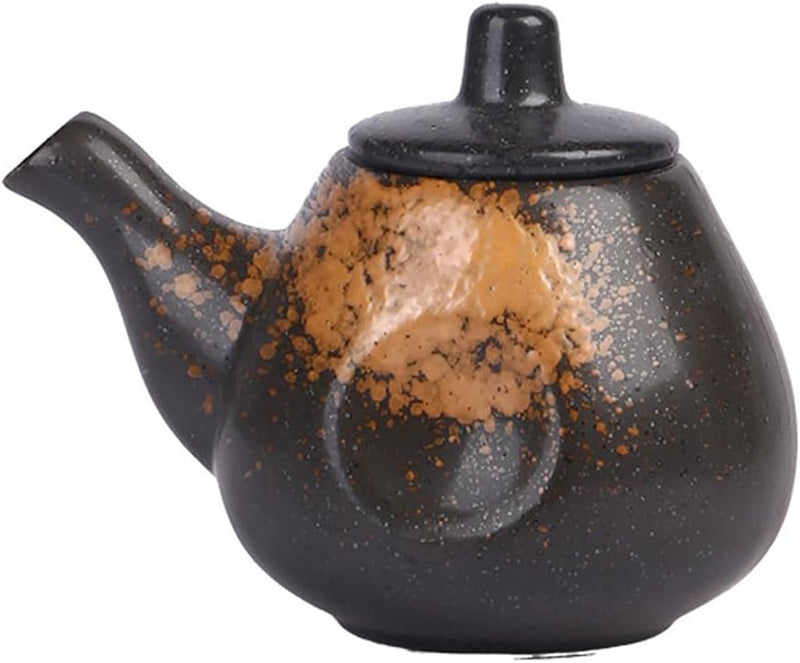 MIYUNO 醤油差し 陶器 醤油 陶器製 しょうゆ差し 和風 ソース 調味料入れ おしゃれ ドレッシング ボトル 調味料ポット 和食器 料理 酢 油入れ オイル容器 料理用 サラダ 高温耐性 漏れ防止 200ml 食卓用 刺身 ラーメン プレゼント カラー7