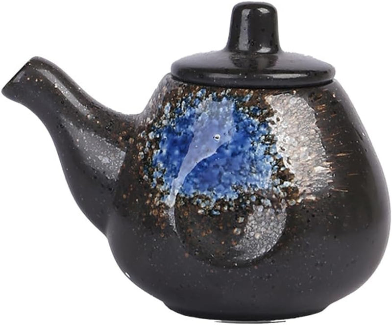 MIYUNO 醤油差し 陶器 醤油 陶器製 しょうゆ差し 和風 ソース 調味料入れ おしゃれ ドレッシング ボトル 調味料ポット 和食器 料理 酢 油入れ オイル容器 料理用 サラダ 高温耐性 漏れ防止 200ml 食卓用 刺身 ラーメン プレゼント カラー7