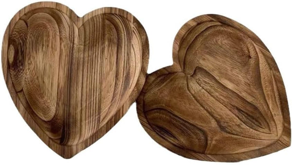 MIYUNO トレー 木製 茶席 お盆 おぼん 愛心の形 ハート 愛情 小物入れ 茶道具 茶托 盛器 お皿 小皿 豆皿 カフェ ティー 彼女 彼氏 結婚祝い プレゼント おしゃれ AIXN
