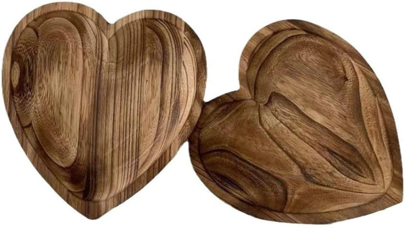MIYUNO トレー 木製 茶席 お盆 おぼん 愛心の形 ハート 愛情 小物入れ 茶道具 茶托 盛器 お皿 小皿 豆皿 カフェ ティー 彼女 彼氏 結婚祝い プレゼント おしゃれ AIXN