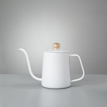 コーヒー ケトル 細口 コーヒーポット ドリップケトル 直火 ih対応 v60 ミニ 小型 目盛り ステンレス製 クルミ材ハンドル 人気 コーヒー やかん アウトドア キャンプ プレゼント ギフト 贈り物 実用容量350ml ブラック