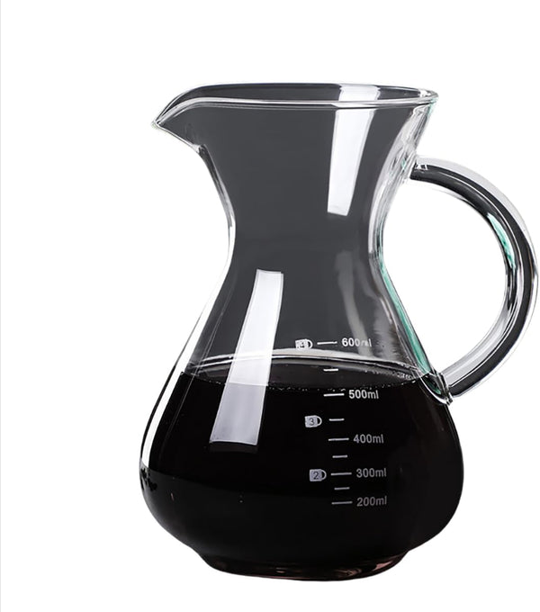 コーヒーサーバー 割れない ドリップコーヒーサーバー 大容量 コーヒードリッパー 耐熱ガラス 400ml 600ml 800ml 目盛付き ペーパーコーヒーフィルター不要 器具 コーヒーサーバーセット ハンドドリップ コーヒーカラフェ コーヒーサーバー 喫茶店 おしゃれ