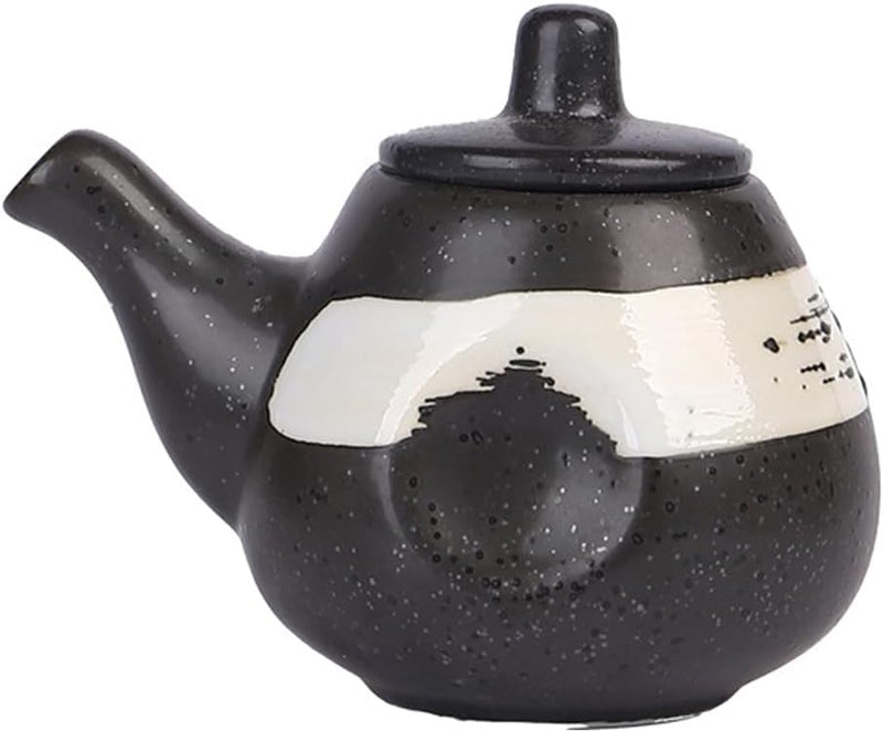 MIYUNO 醤油差し 陶器 醤油 陶器製 しょうゆ差し 和風 ソース 調味料入れ おしゃれ ドレッシング ボトル 調味料ポット 和食器 料理 酢 油入れ オイル容器 料理用 サラダ 高温耐性 漏れ防止 200ml 食卓用 刺身 ラーメン プレゼント カラー7