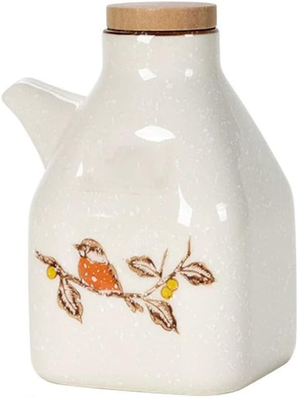 MIYUNO 醤油差し 陶器 しょうゆ差し 醤油 ソース 調味料入れ おしゃれ 陶器製 和風 ドレッシング ボトル 調味料ポット 和食器 料理 酢 油入れ オイル容器 料理用 サラダ 高温耐性 漏れ防止 食卓用 刺身 ラーメン プレゼント カラー1