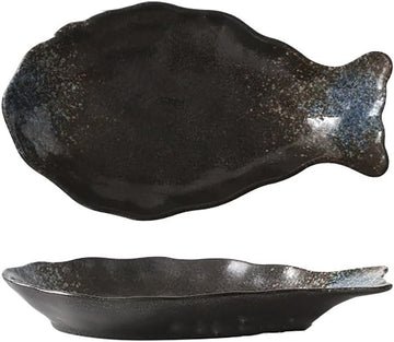 魚の皿 5枚セット 陶器 お皿セット すし 焼き物皿 魚 皿 刺身皿 焼き魚皿 寿司皿 長皿 魚料理 和食 揚げ物 お茶 ソース入 薬味壺 長方形 プレート 食器 レストラン 居酒屋 和風 磁器 おしゃれ yuxingp