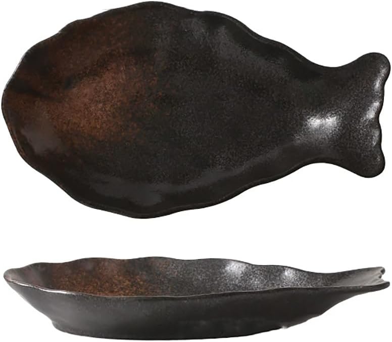 魚の皿 5枚セット 陶器 お皿セット すし 焼き物皿 魚 皿 刺身皿 焼き魚皿 寿司皿 長皿 魚料理 和食 揚げ物 お茶 ソース入 薬味壺 長方形 プレート 食器 レストラン 居酒屋 和風 磁器 おしゃれ yuxingp