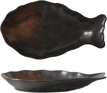 魚の皿 5枚セット 陶器 お皿セット すし 焼き物皿 魚 皿 刺身皿 焼き魚皿 寿司皿 長皿 魚料理 和食 揚げ物 お茶 ソース入 薬味壺 長方形 プレート 食器 レストラン 居酒屋 和風 磁器 おしゃれ yuxingp