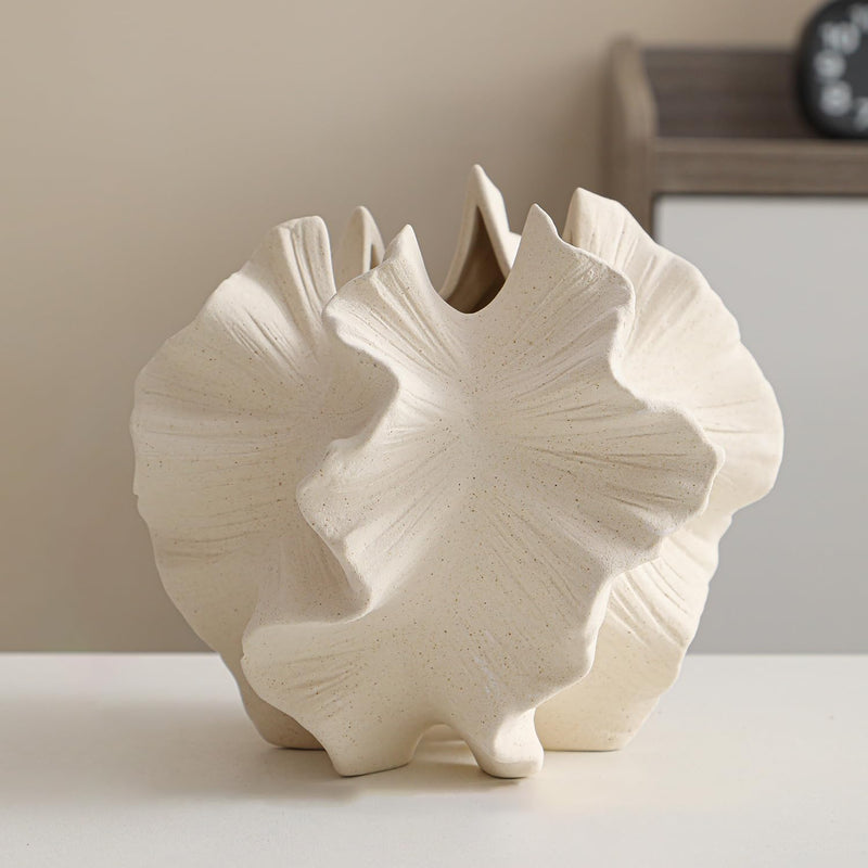 フラワーベース 花瓶 陶器 白 大きい flower vase 割れない 一輪挿し インテリア 花器 シンプル おしゃれ 生け花 造花 ドライフラワー 北欧 飾り インテリア飾り ins ギフト プレゼント ホワイト 高さ21.5cm HP02