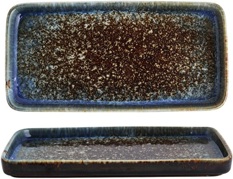 MIYUNNO 焼物皿 和食器 刺身皿 陶器 長皿 磁器 皿 角皿 焼き魚皿 焼き物皿 魚料理 レストラン 居酒屋 和風 おしゃれ 電子レンジ 食洗機対応 食器 お皿セット 3枚セット カラー7 19x9.5x2cm