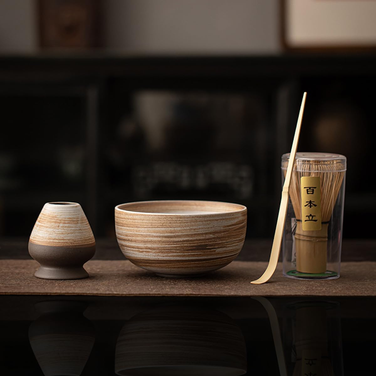 MIYUNO 抹茶セット お点前セット 茶道具 セット 4点セット 茶杓 茶筅