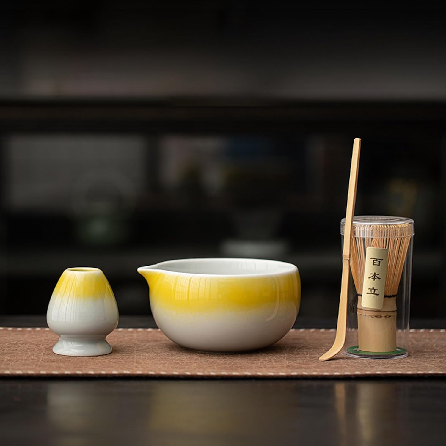 MIYUNO 抹茶 セット 抹茶セット 自宅用 茶道具 初心者 4点セット