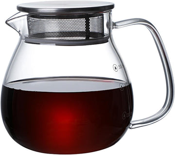 コーヒードリッパー ハンドドリップセット コーヒーサーバー 割れない 高ホウ素シリカガラス材料 耐熱ガラス 直火対応 耐寒性 透明 電子レンジ·食洗機対応 目盛り付き コーヒー用品 使いやすい 洗いやすい 多用途 家用 喫茶店 1~4杯用 500ml
