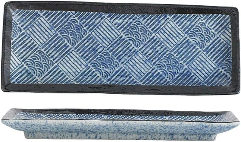 長角皿 陶器 お皿セット すし 焼き物皿 魚 皿 刺身皿 焼き魚皿 寿司皿 長皿 魚料理 和食 揚げ物 お茶 ソース入 薬味壺 長方形 プレート 食器 レストラン 居酒屋 和風 磁器 おしゃれ QIUWENP