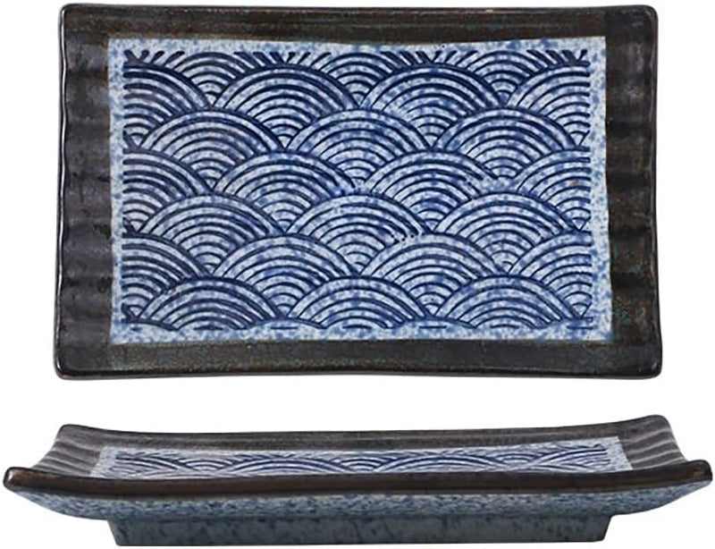 長角皿 陶器 お皿セット すし 焼き物皿 魚 皿 刺身皿 焼き魚皿 寿司皿 長皿 魚料理 和食 揚げ物 お茶 ソース入 薬味壺 長方形 プレート 食器 レストラン 居酒屋 和風 磁器 おしゃれ gezbolanZJ