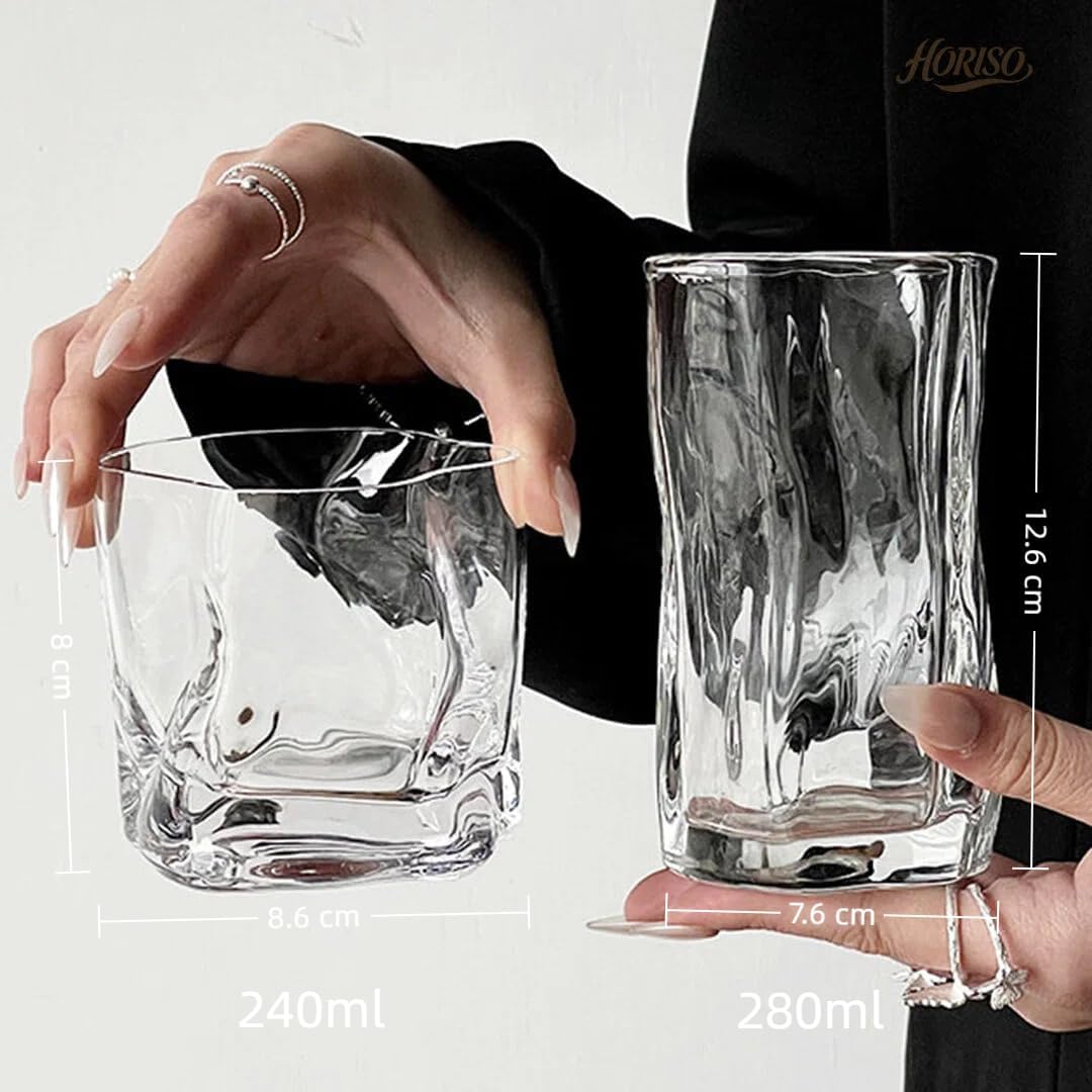 グラス おしゃれ コップ  ガラス ティー シンプル プレゼント 耐熱 耐冷 コーヒーコ透明コカップ 酒グラス 食洗機対応 贈り物 お祝い