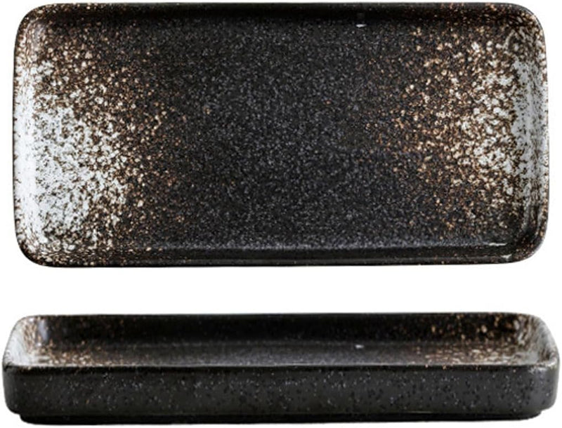 MIYUNNO 焼物皿 和食器 刺身皿 陶器 長皿 磁器 皿 角皿 焼き魚皿 焼き物皿 魚料理 レストラン 居酒屋 和風 おしゃれ 電子レンジ 食洗機対応 食器 お皿セット 3枚セット カラー7 19x9.5x2cm