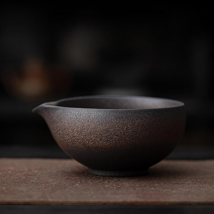 抹茶茶碗(ブラックゴールド)