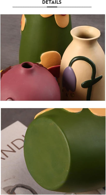 フラワーベース 花瓶 陶器 小さい flower vase 割れない 一輪挿し インテリア 花器 シンプル おしゃれ 生け花 造花 ドライフラワー 北欧 飾り インテリア飾り ins ギフト プレゼント 高さ14.5cm HP05