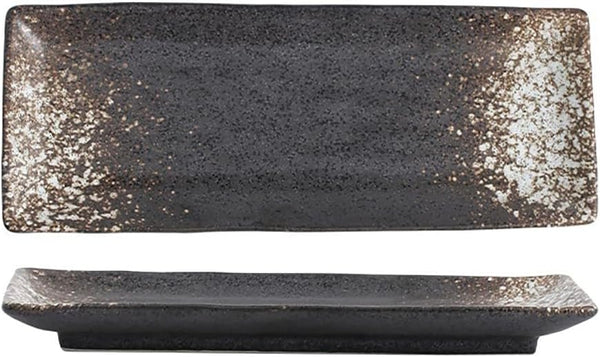 長角皿 陶器 お皿セット すし 焼き物皿 魚 皿 刺身皿 焼き魚皿 寿司皿 長皿 魚料理 和食 揚げ物 お茶 ソース入 薬味壺 長方形 プレート 食器 レストラン 居酒屋 和風 磁器 おしゃれ QIUWENP