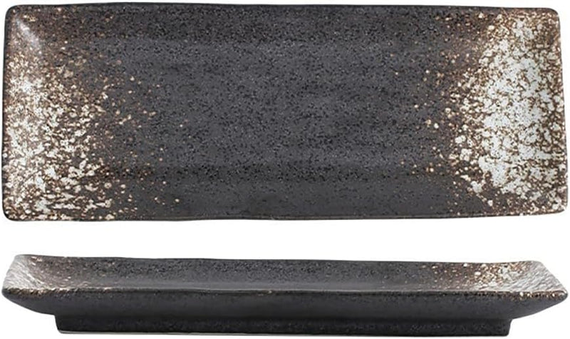 長角皿 陶器 お皿セット すし 焼き物皿 魚 皿 刺身皿 焼き魚皿 寿司皿 長皿 魚料理 和食 揚げ物 お茶 ソース入 薬味壺 長方形 プレート 食器 レストラン 居酒屋 和風 磁器 おしゃれ QIUWENP