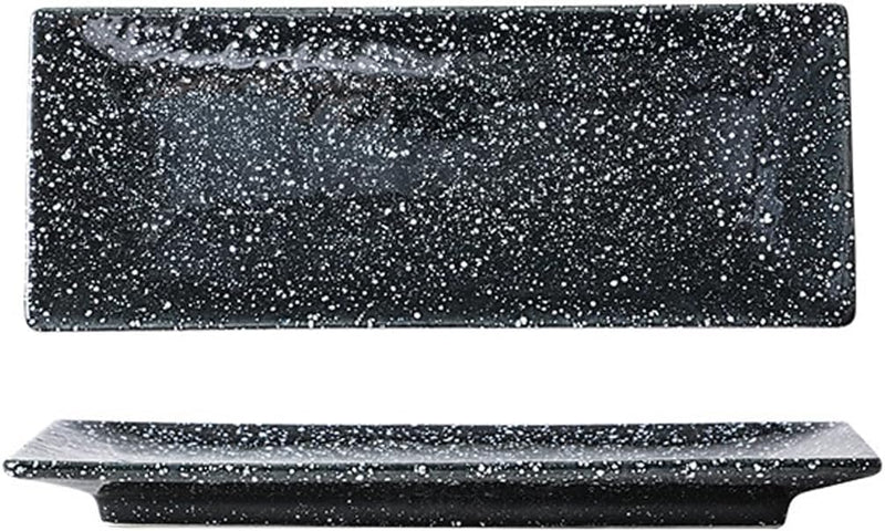 MIYUNNO 焼物皿 刺身皿 陶器 和食器 長皿 磁器 皿 角皿 焼き魚皿 焼き物皿 魚料理 レストラン 居酒屋 和風 おしゃれ 電子レンジ 食洗機対応 食器 お皿セット 5枚セット カラー1 26.5x10.5x2.4cm