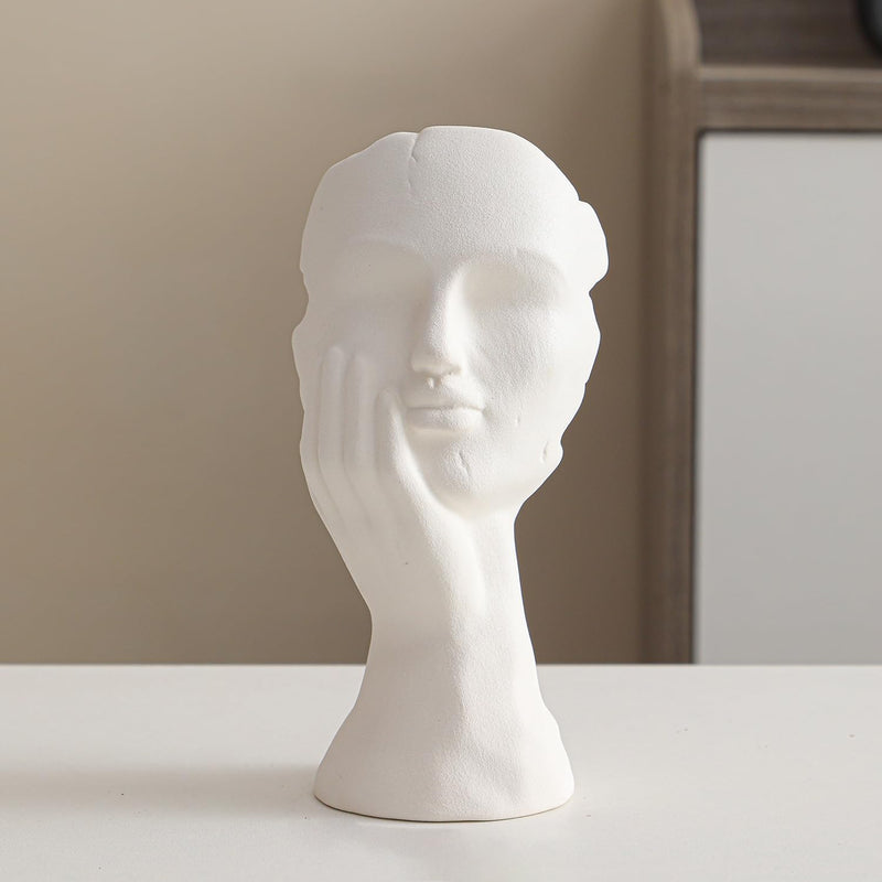 フラワーベース 花瓶 陶器 白 大きい flower vase 割れない 一輪挿し インテリア 花器 シンプル おしゃれ 生け花 造花 ドライフラワー 北欧 飾り インテリア飾り ins ギフト プレゼント ホワイト 高さ21.5cm HP02