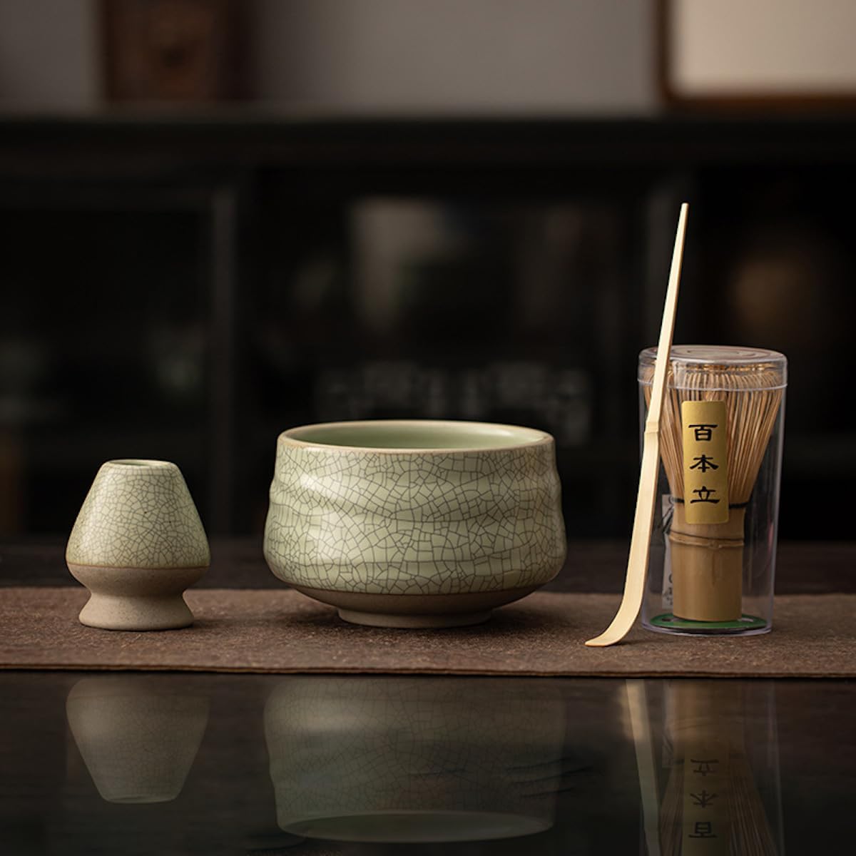MIYUNO 抹茶セット お点前セット 茶道具 セット 4点セット 茶杓 茶筅