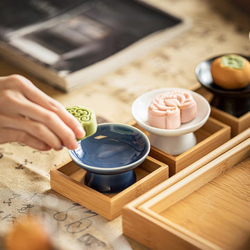 お盆 トレー 竹製 滑らないトレー 天然竹 多目的トレイ 小物入れ 北欧 トレイ カフェトレー コースター 茶托 ティートレー 前菜プレート ランチョン お膳 お茶 食事用 卓上用トレイ 定食用 多機能 便利 家庭用 業務用 9グリッド 42.5×30×3.5cm ブラック