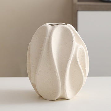フラワーベース 花瓶 陶器 白 大きい flower vase 割れない 一輪挿し インテリア 花器 シンプル おしゃれ 生け花 造花 ドライフラワー 北欧 飾り インテリア飾り ins ギフト プレゼント ホワイト 高さ21.5cm HP02