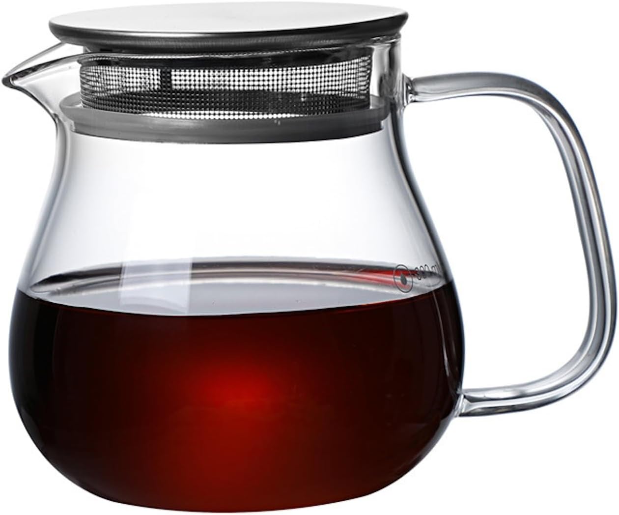 コーヒードリッパー ハンドドリップセット コーヒーサーバー 割れない 高ホウ素シリカガラス材料 耐熱ガラス 直火対応 耐寒性 透明 電子レンジ·食洗機対応 目盛り付き コーヒー用品 使いやすい 洗いやすい 多用途 家用 喫茶店 1~4杯用 500ml