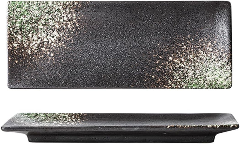 MIYUNNO 焼物皿 刺身皿 陶器 和食器 長皿 磁器 皿 角皿 焼き魚皿 焼き物皿 魚料理 レストラン 居酒屋 和風 おしゃれ 電子レンジ 食洗機対応 食器 お皿セット 5枚セット カラー1 26.5x10.5x2.4cm