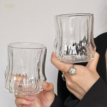グラス ガラス おしゃれ コップ 透明コカップ ティー 酒グラス コーヒー ミルク 耐熱 耐冷 お祝い プレゼント 食洗機対応 贈り物