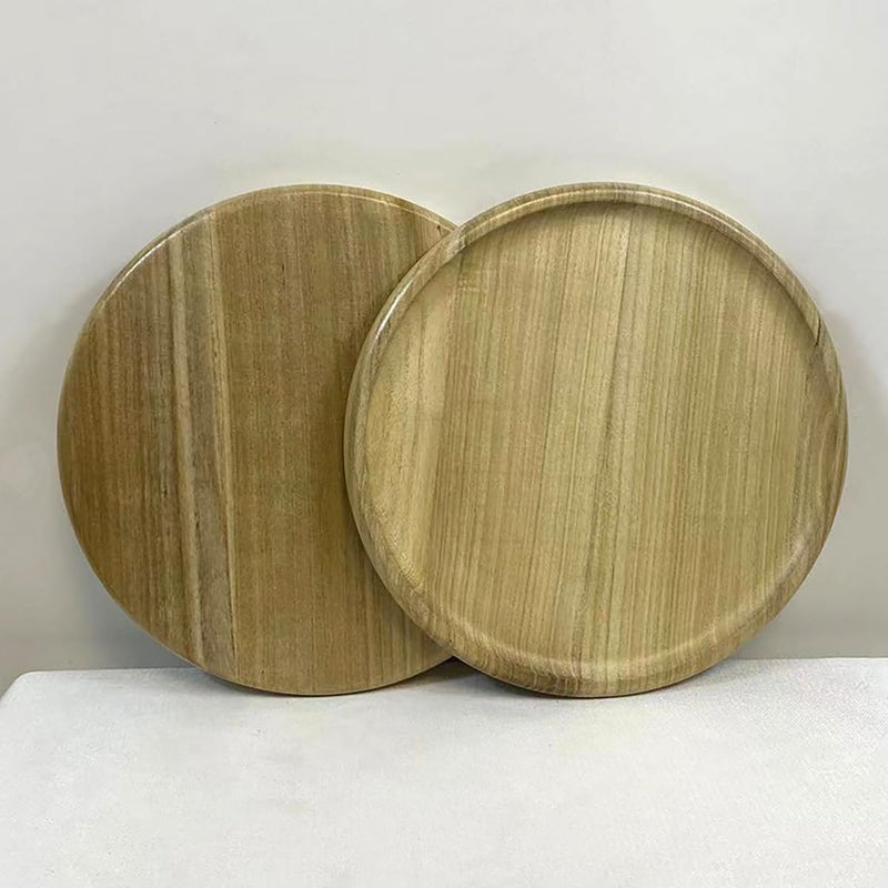 MIYUNO トレー 木製 茶席 お盆 おぼん 丸型 トレイ 小物入れ 茶道具 茶托 盛器 お皿 小皿 豆皿 カフェ ティー 急須置き 急須受台 便利 家庭用 業務用 プレゼント おしゃれ TONMYU