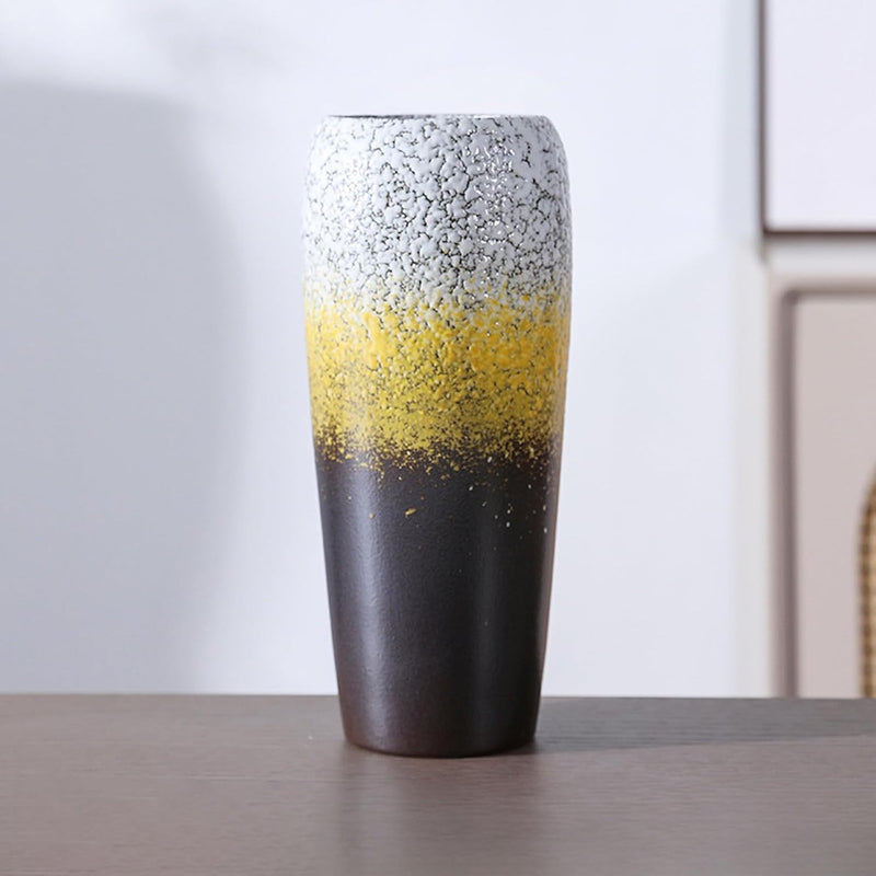 フラワーベース 花瓶 陶器 大きい flower vase 割れない 一輪挿し インテリア 花器 シンプル おしゃれ 生け花 造花 ドライフラワー 北欧 飾り インテリア飾り ins ギフト プレゼント 高さ24.5cm HP03