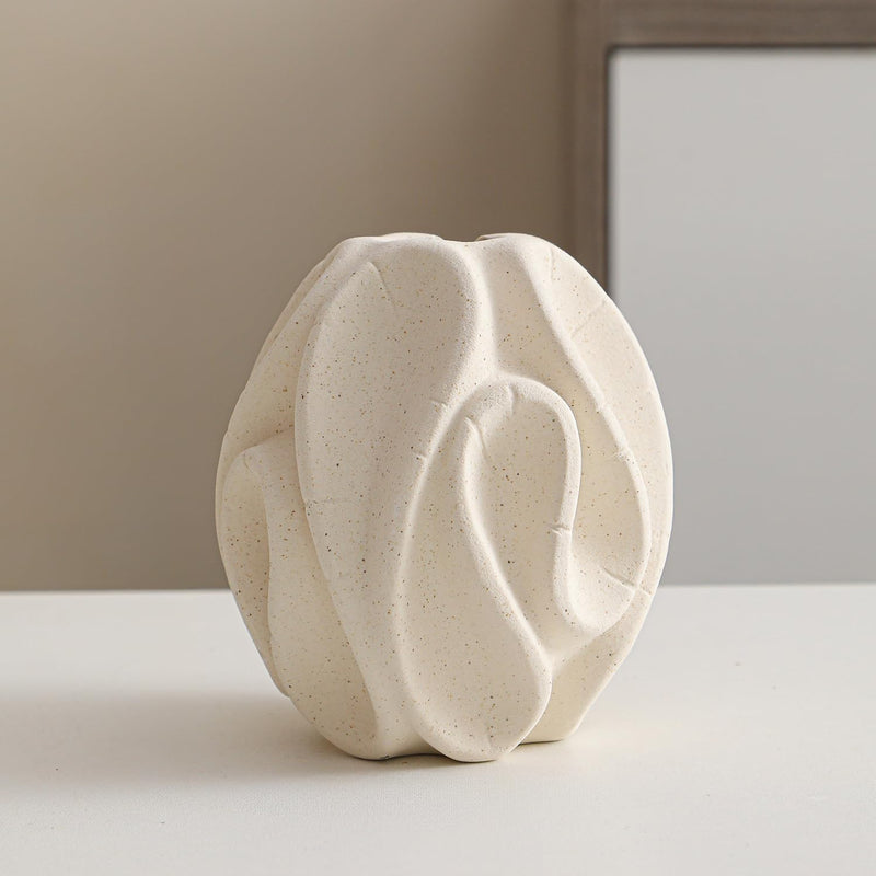 フラワーベース 花瓶 陶器 白 大きい flower vase 割れない 一輪挿し インテリア 花器 シンプル おしゃれ 生け花 造花 ドライフラワー 北欧 飾り インテリア飾り ins ギフト プレゼント ホワイト 高さ21.5cm HP02