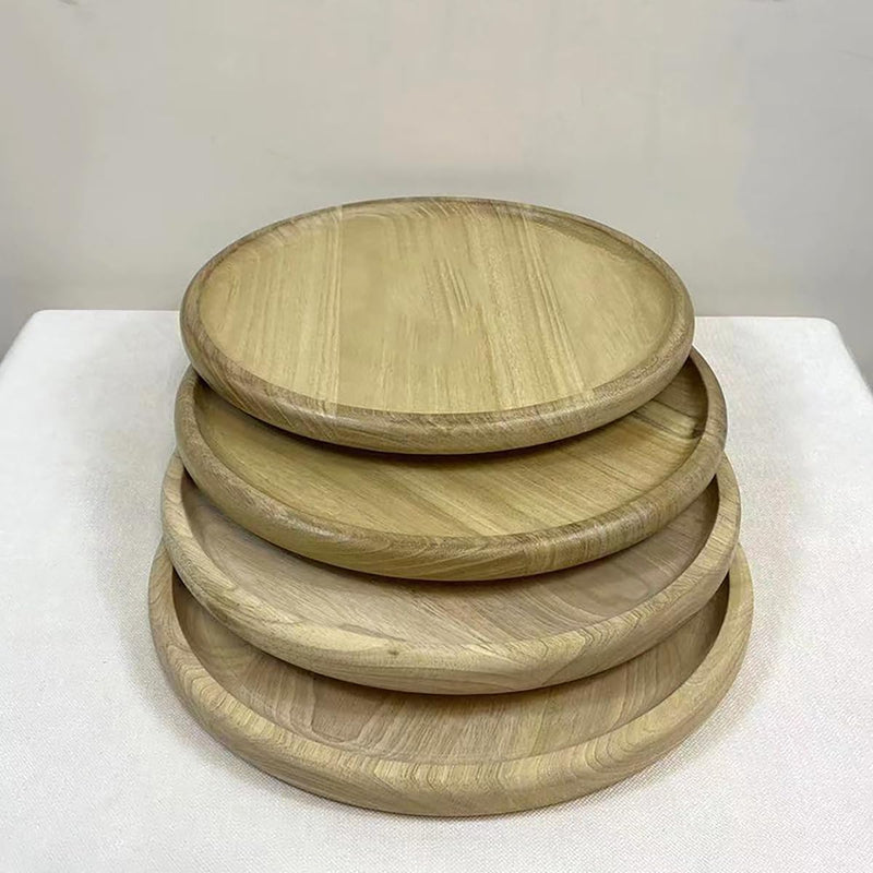 MIYUNO トレー 木製 茶席 お盆 おぼん 丸型 トレイ 小物入れ 茶道具 茶托 盛器 お皿 小皿 豆皿 カフェ ティー 急須置き 急須受台 便利 家庭用 業務用 プレゼント おしゃれ TONMYU