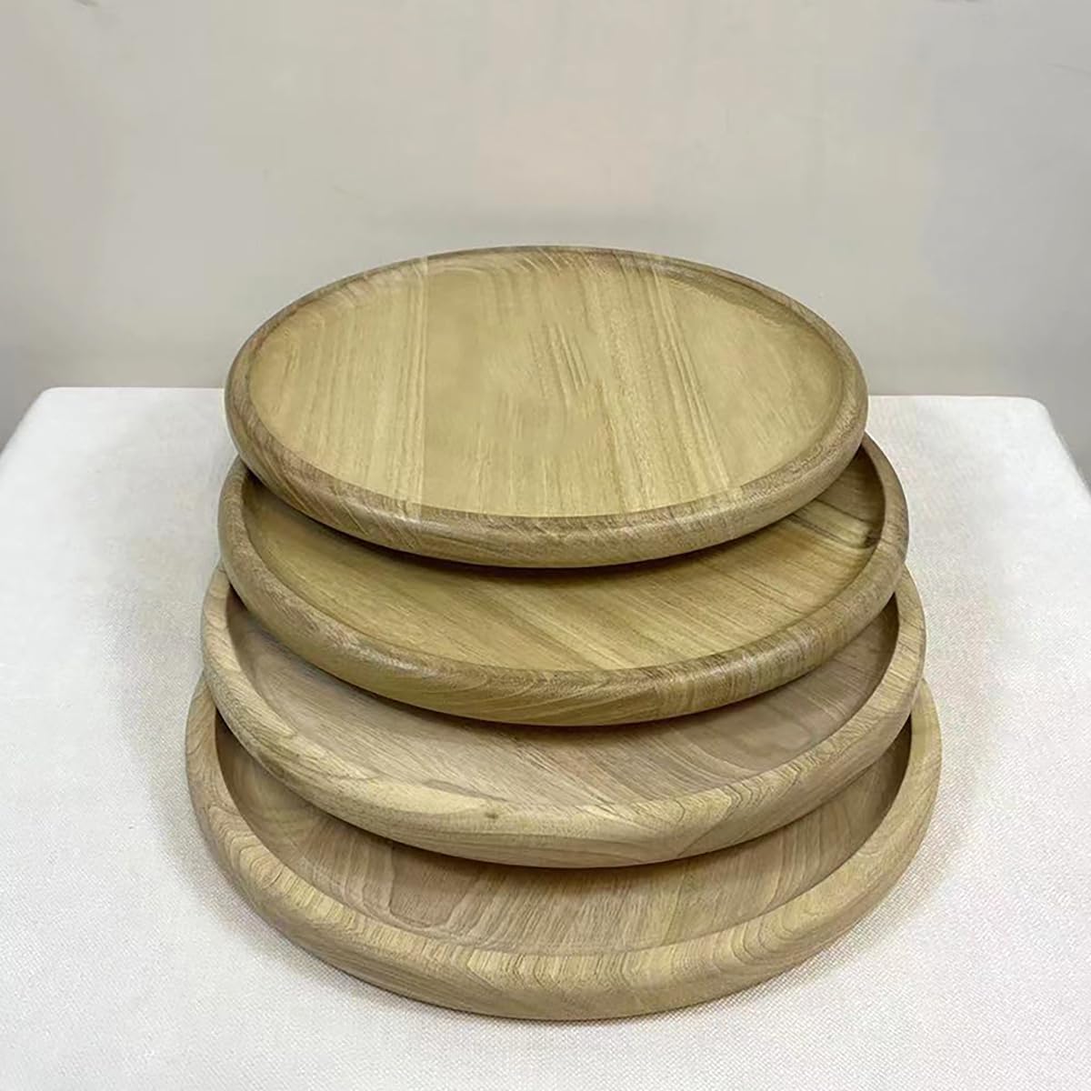 MIYUNO トレー 木製 茶席 お盆 おぼん 丸型 トレイ 小物入れ 茶道具 茶托 盛器 お皿 小皿 豆皿 カフェ ティー 急須置き 急須受台 便利 家庭用 業務用 プレゼント おしゃれ TONMYU