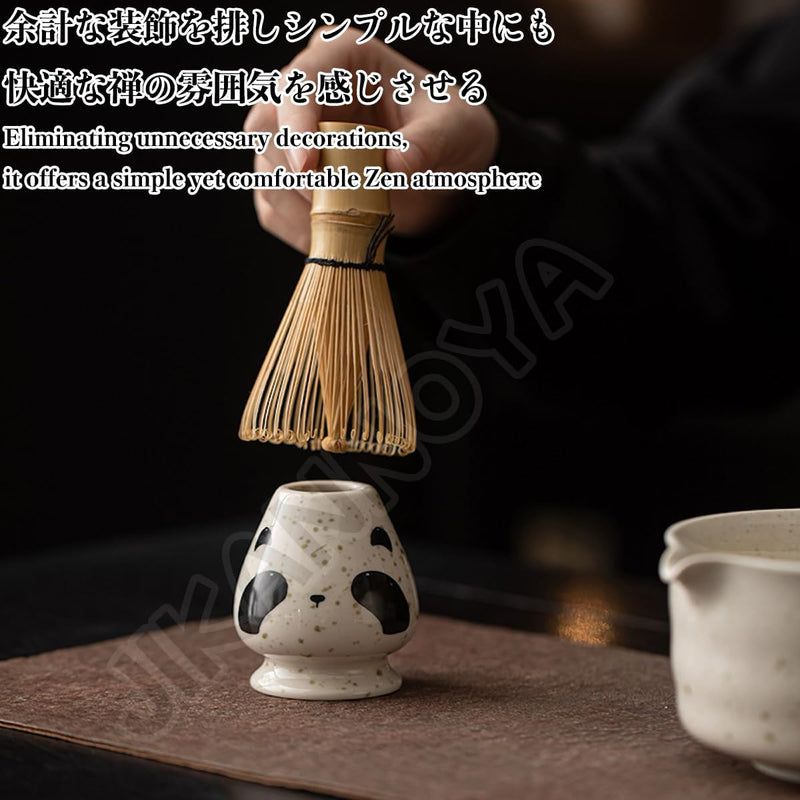MIYUNO 抹茶茶碗 茶道具 抹茶セット お点前セット セット 道具 初心者 自宅用 matcha set 茶道 茶器 抹茶スターター おうち時間グッズ お手入れも簡単 持ち運び アウトドア 母の日 父の日 誕生日 贈り物 人気 おしゃれ かわいい 猫柄 500ml CJ101