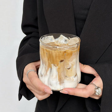 グラス ガラス おしゃれ コップ 透明コカップ ティー 酒グラス コーヒー ミルク 耐熱 耐冷 お祝い プレゼント 食洗機対応 贈り物