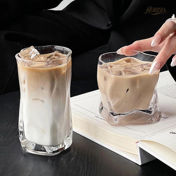 グラス おしゃれ コップ  ガラス ティー シンプル プレゼント 耐熱 耐冷 コーヒーコ透明コカップ 酒グラス 食洗機対応 贈り物 お祝い