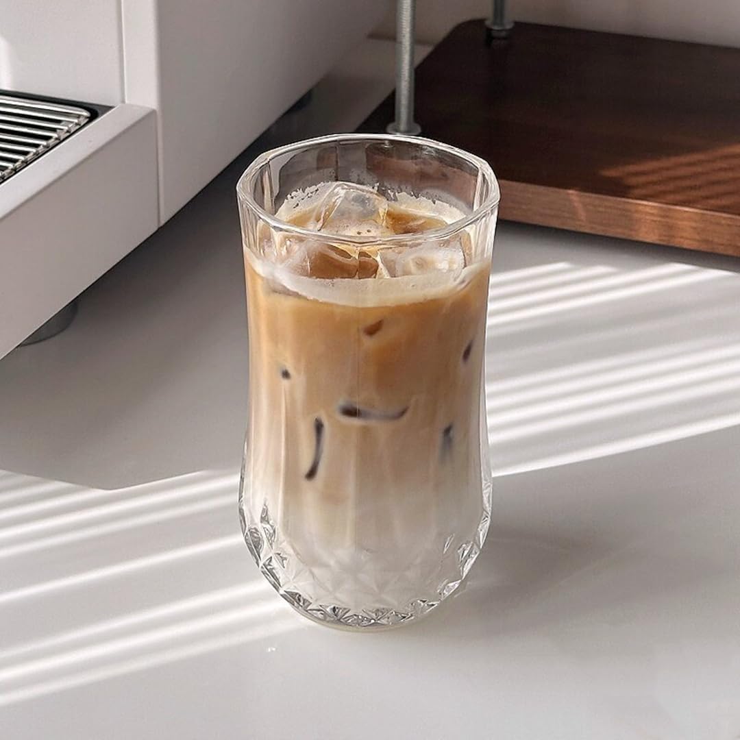 グラス おしゃれ ガラス 透明コップ ティー コーヒー コカップ ミルク 酒グラス 耐熱 耐冷 食洗機対応 お祝い プレゼント 贈り物
