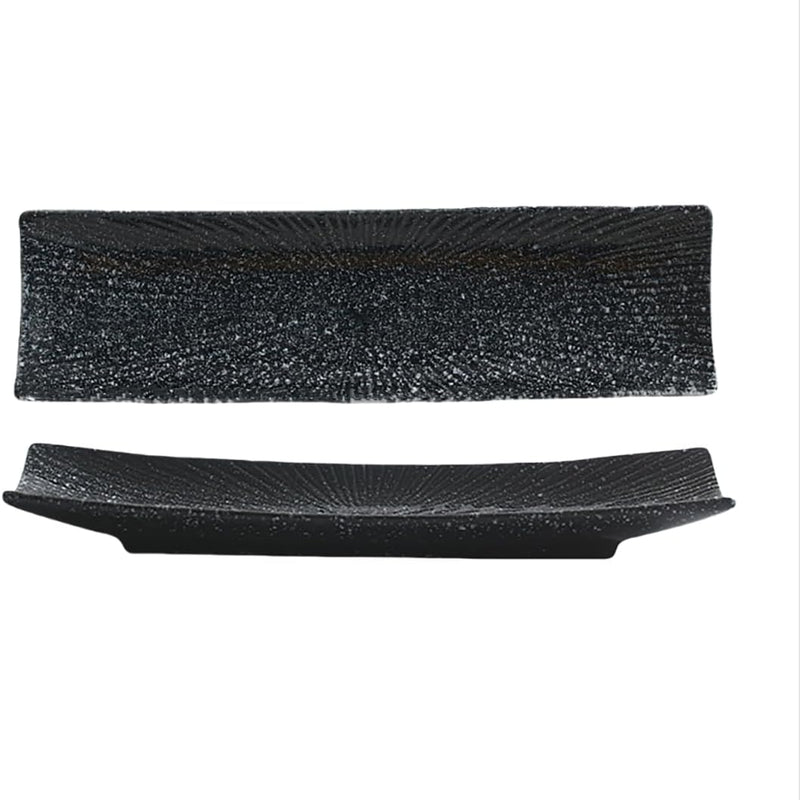 長角皿 2枚セット 29.7×8cm お皿セット すし 焼き物皿 魚 皿 刺身皿 焼き魚皿 寿司皿 長皿 長方形 プレート 食器 レストラン 居酒屋 和風 おしゃれ