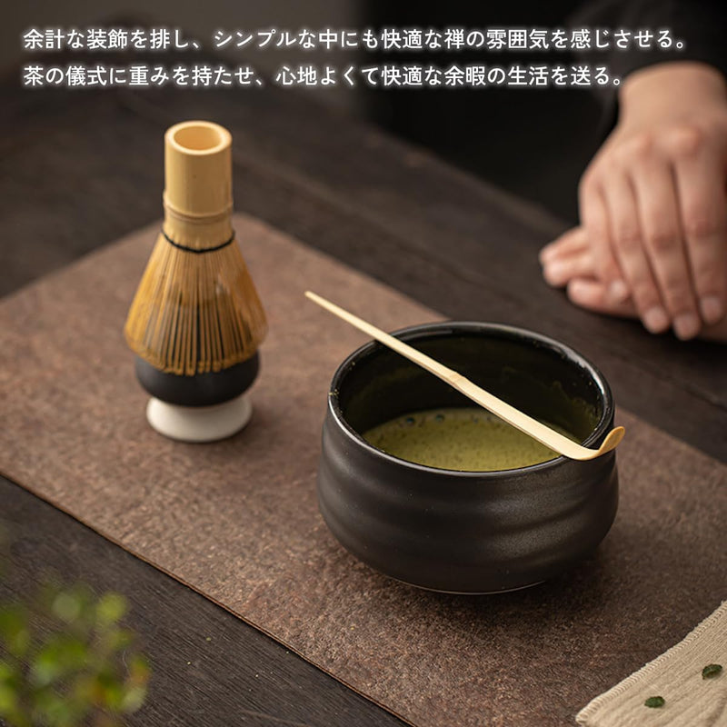 MIYUNO 抹茶セット お点前セット 茶道具 セット 4点セット 茶杓 茶筅 茶せん 百本立 茶筅立て くせ直し 初心者 お手入れも簡単 母の日 父の日 誕生日 贈り物